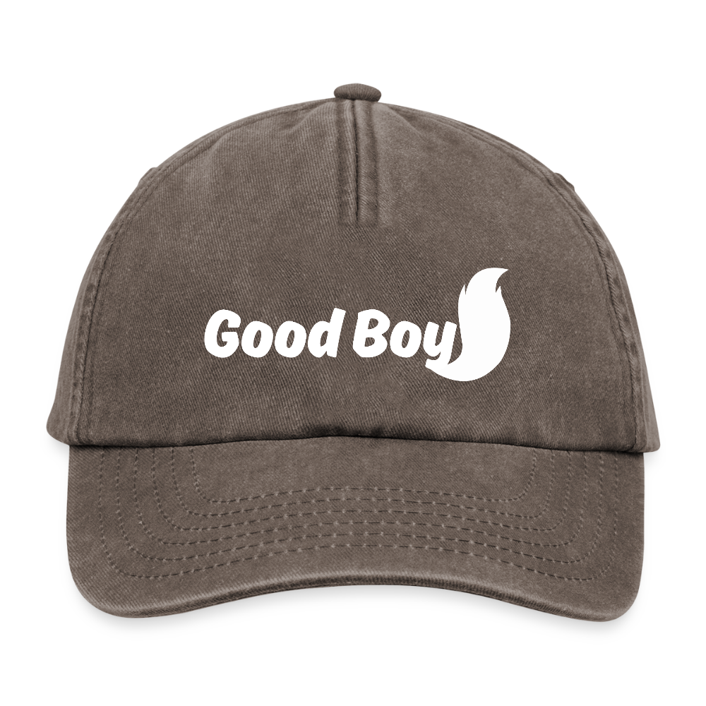 Good Boy | Furry / Puppy Pride Vintage Cap - Vintage Braun