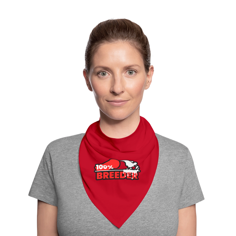 100% BREEDER | Kink Fetish Pride Bandana - Rot