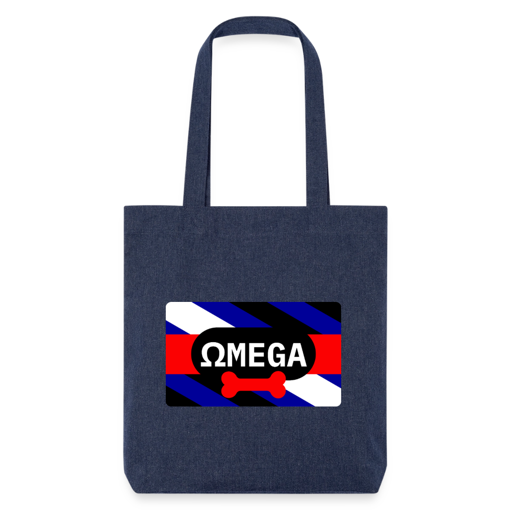OMEGA Puppy Flag | Puppy Kink Pride | Stanley/Stella recycelter Heavyweight Stoffbeutel - melange Blue