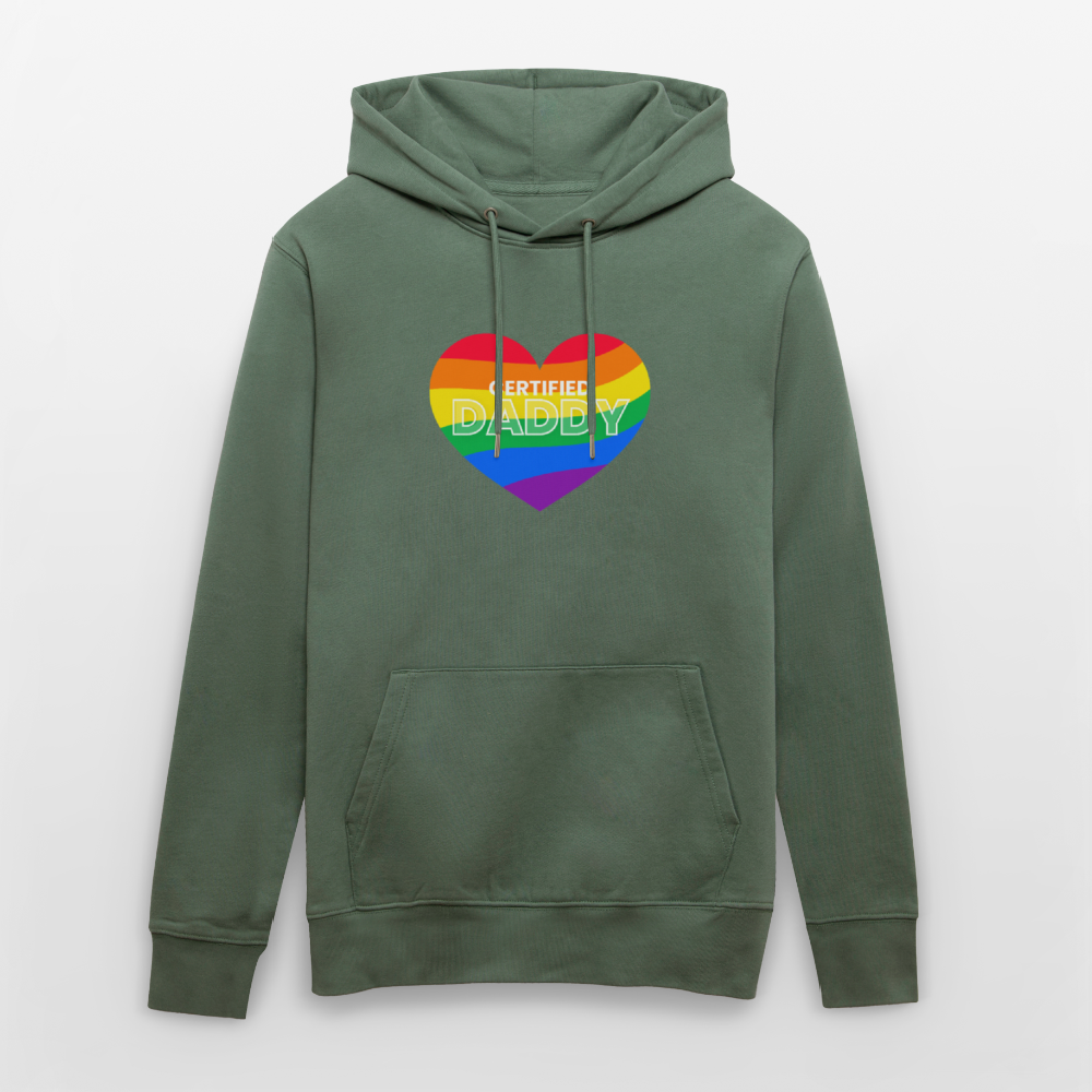 CERTIFIED DADDY | Kink Fetish Pride Bio-Hoodie Unisex - Tanngrün