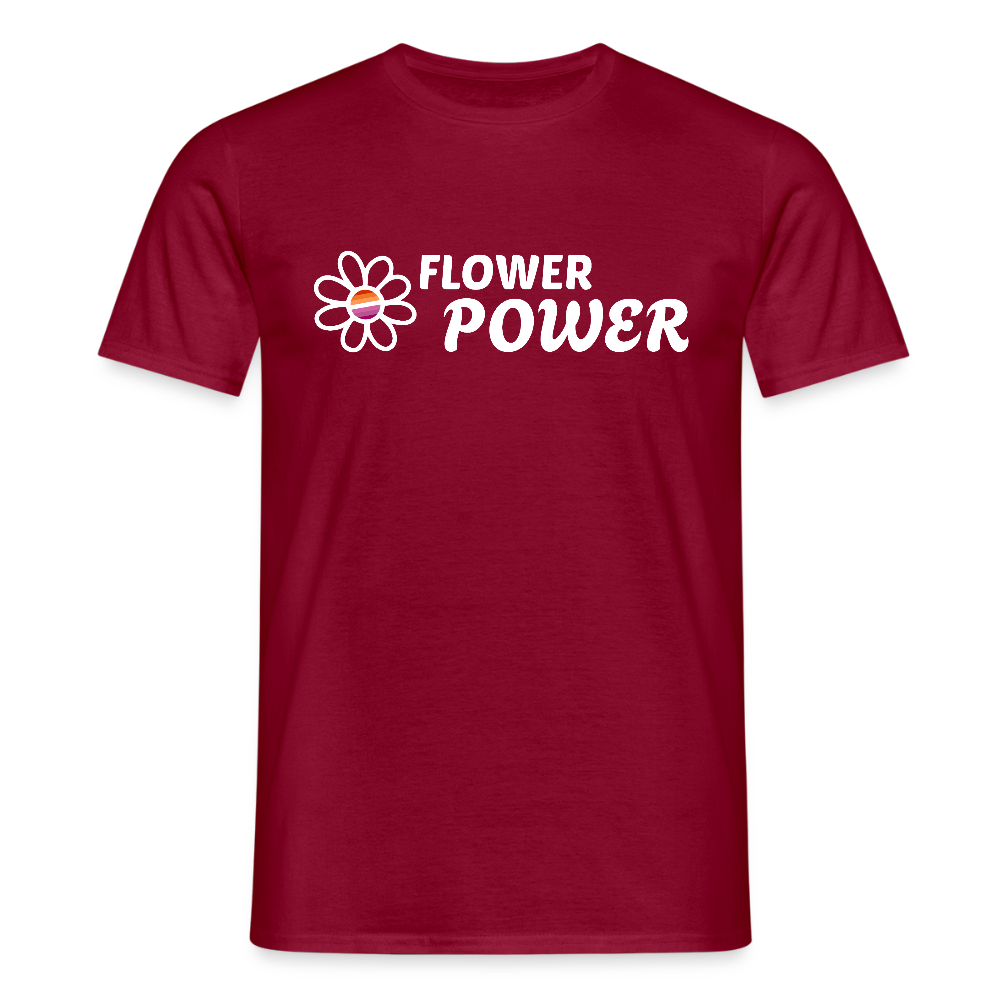 Flower Power! | Lesbian Pride T-Shirt - Ziegelrot