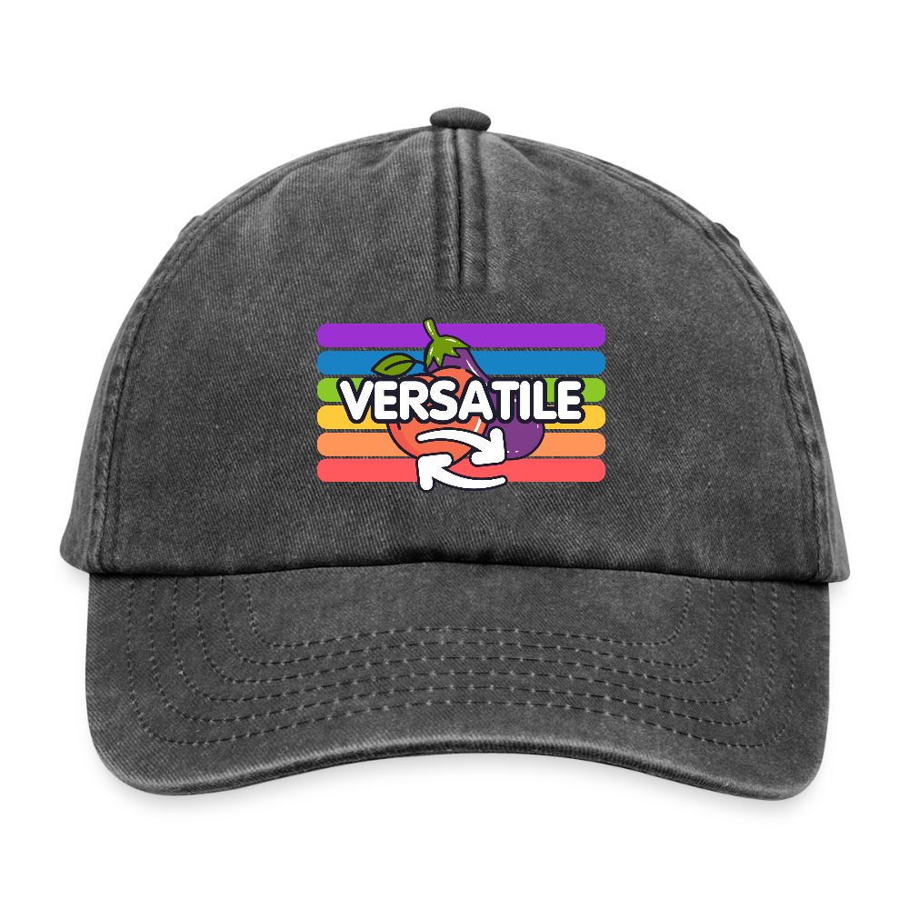 Versatile Gay | Pride Vintage Cap - Vintage Schwarz