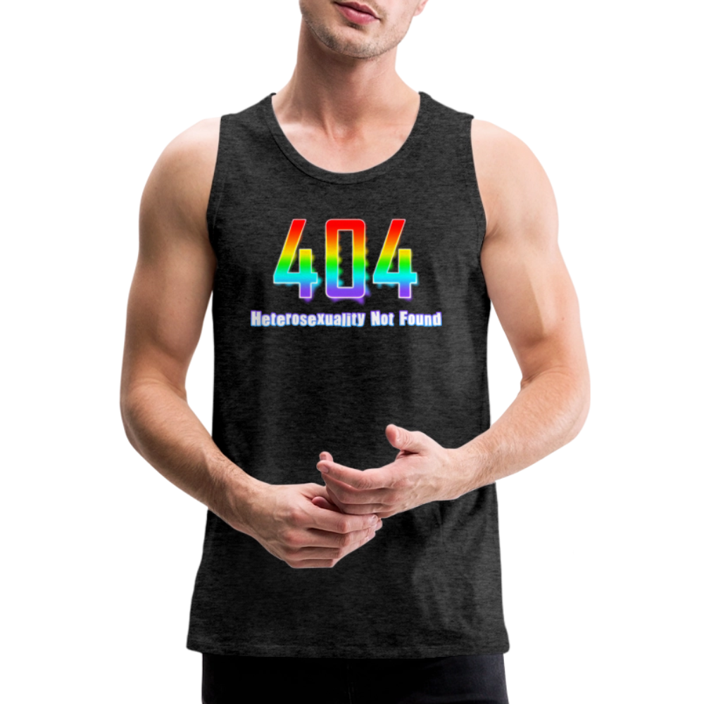 Error 404 Heterosexuality Not Found Premium Tank Top - Anthrazit