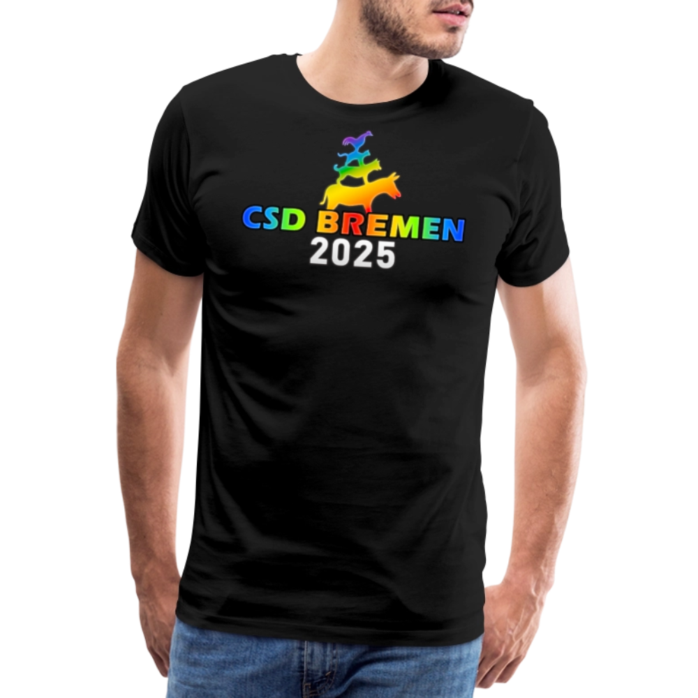 CSD Bremen 2025 Pride Premium T-Shirt - Schwarz
