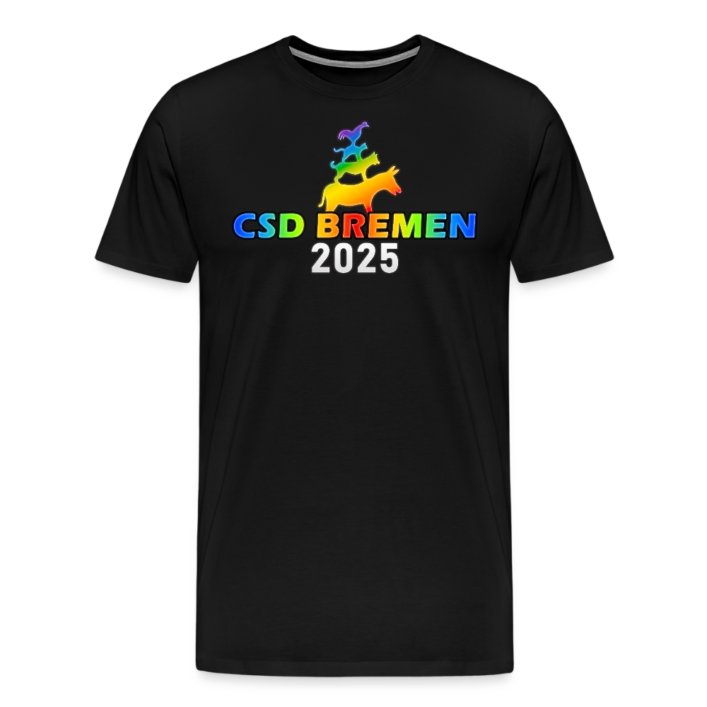 CSD Bremen 2025 Pride Premium T-Shirt - Schwarz