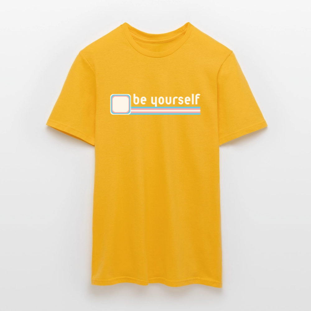 "be yourself" | Trans Pride T-Shirt - Gelb