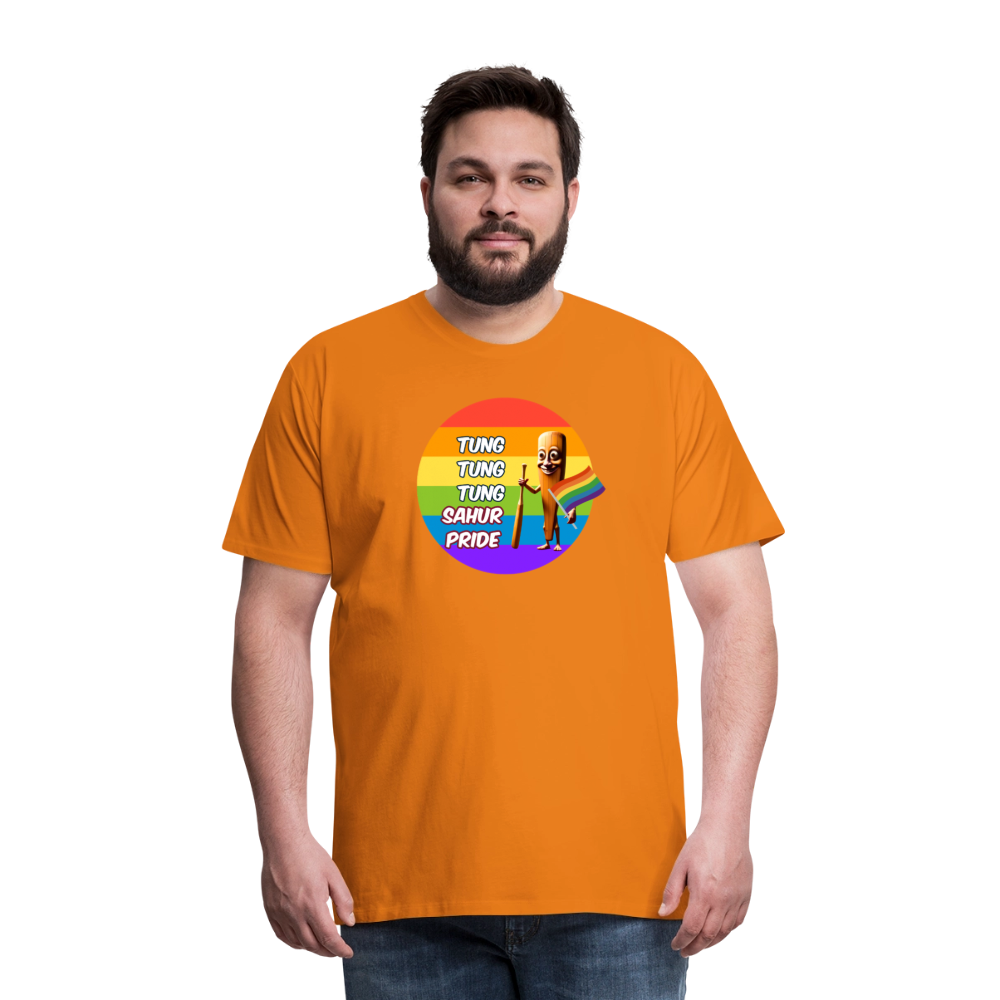 Tung Tung Tung Sahur Pride Premium T-Shirt - Orange