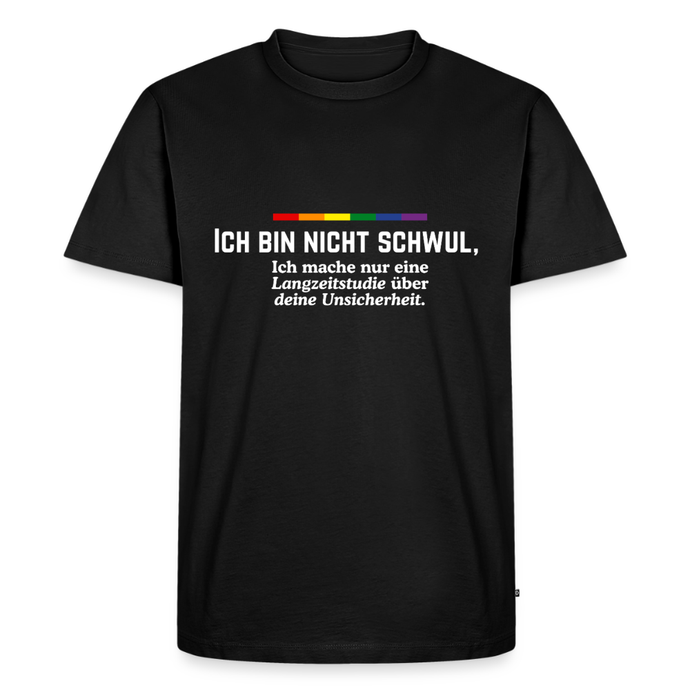 ICH BIN NICHT SCHWUL Premium Pride T-Shirt - Schwarz