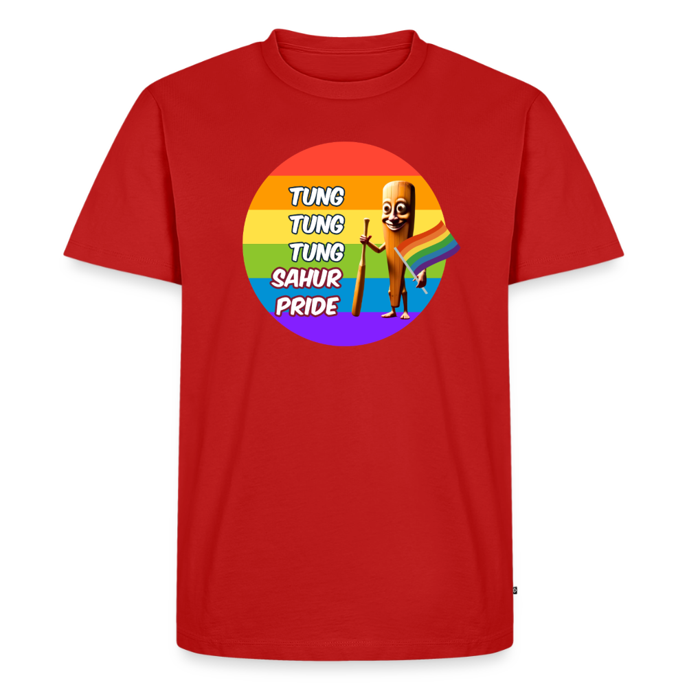 Tung Tung Tung Sahur Pride Premium T-Shirt - Rot