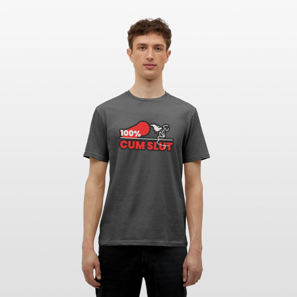 100% CUM SLUT | Kink Fetish Pride T-Shirt - Anthrazit