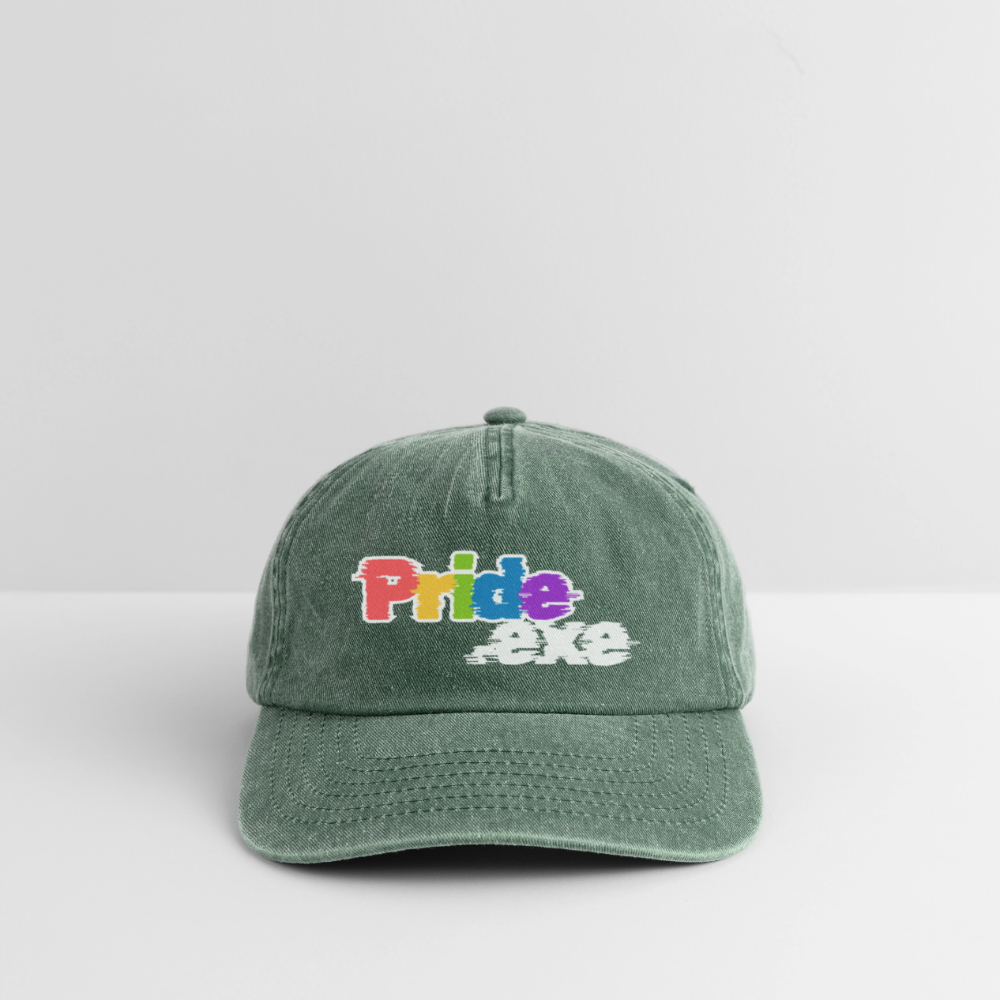 Pride.exe | Pride Vintage Cap - Vintage Flaschengrün 