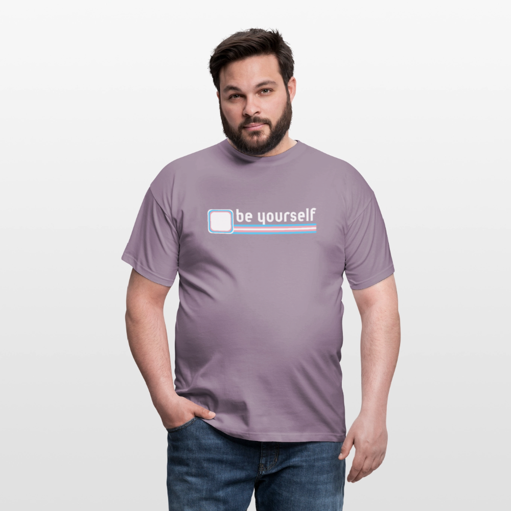 "be yourself" | Trans Pride T-Shirt - Lilagrau 