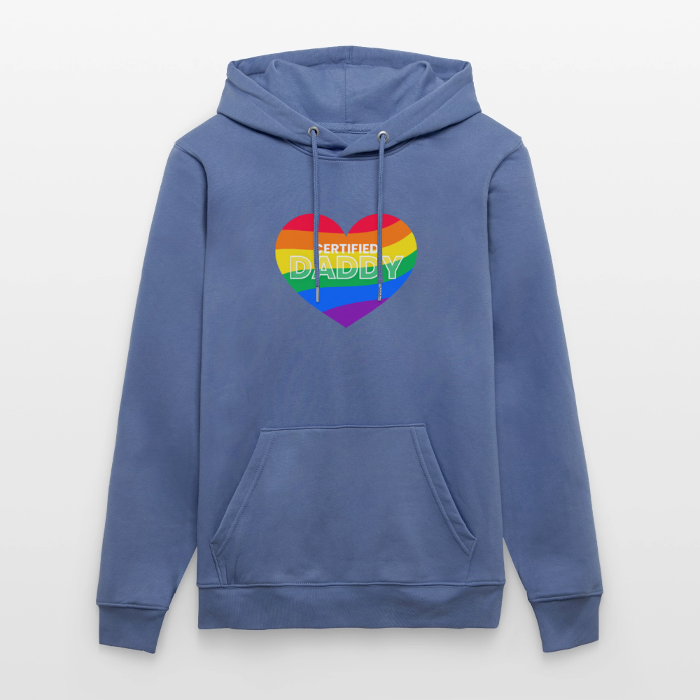 CERTIFIED DADDY | Kink Fetish Pride Bio-Hoodie Unisex - Blau