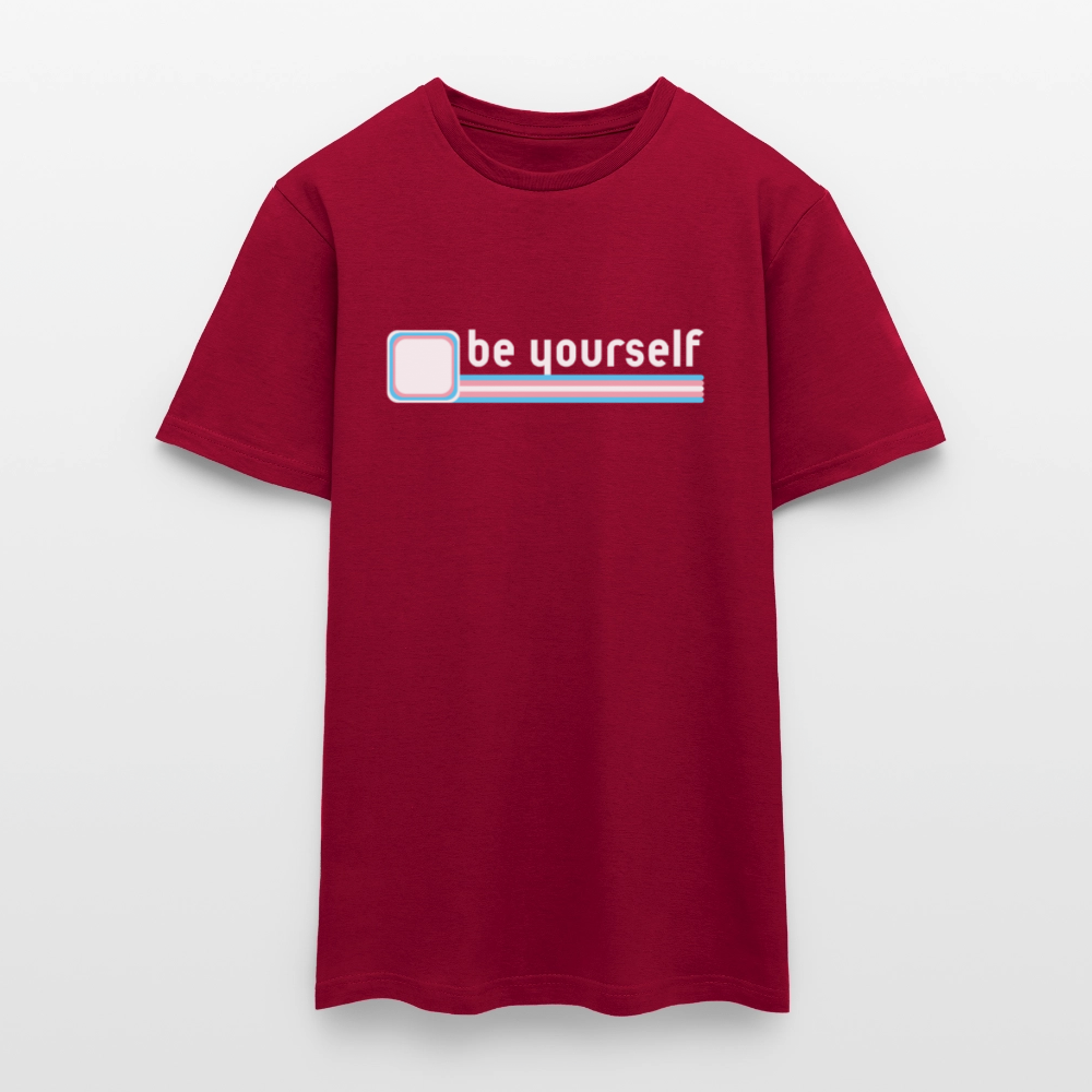"be yourself" | Trans Pride T-Shirt - Ziegelrot