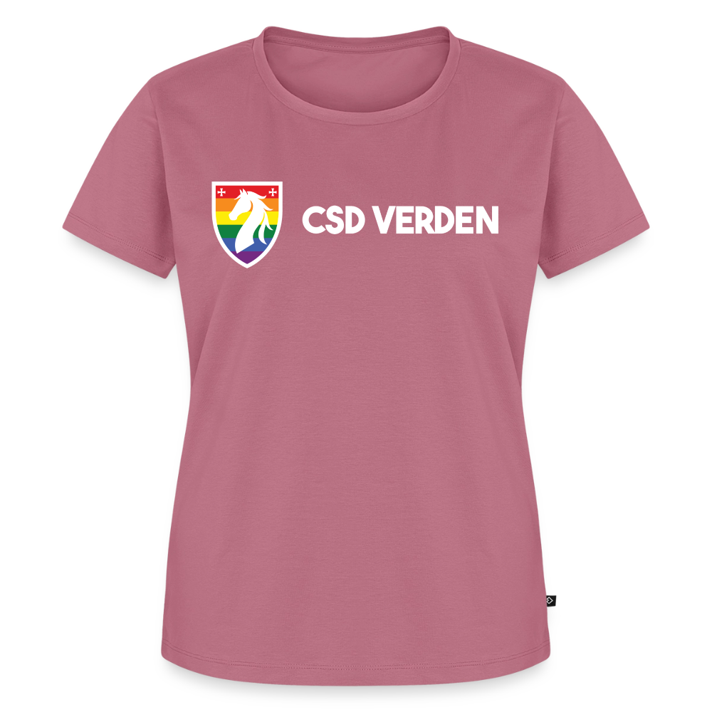 CSD Verden Premium Pride T-Shirt Tailiert Doppelseitig - Mauve