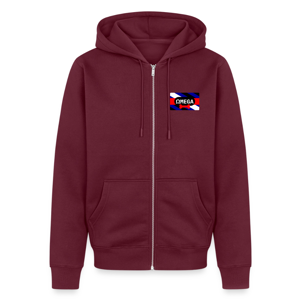 OMEGA Puppy Flag | Puppy Kink Pride | Premium Kapuzenjacke - Burgunderrot