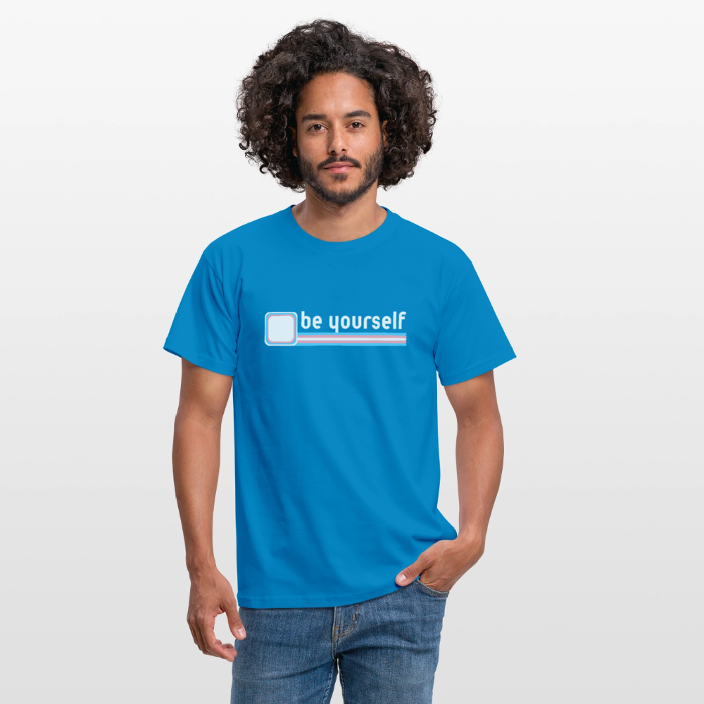 "be yourself" | Trans Pride T-Shirt - Royalblau