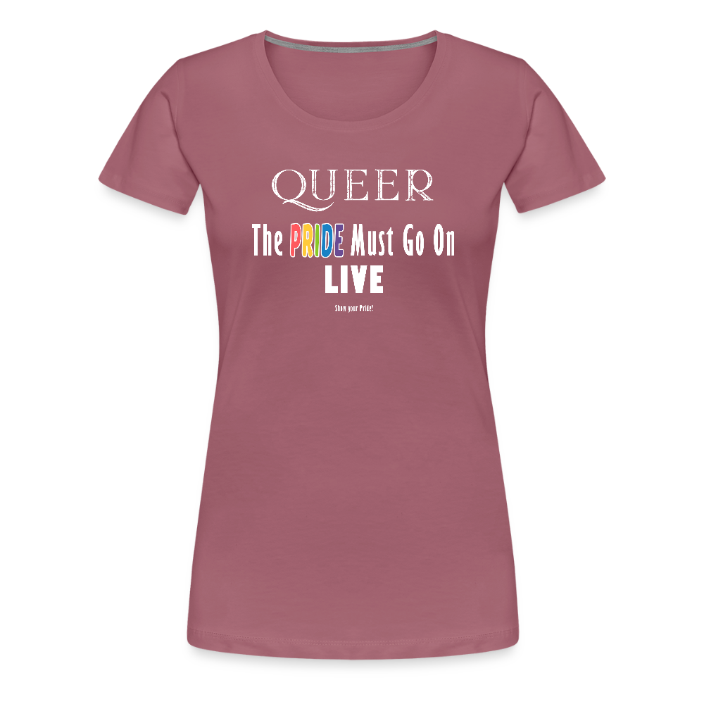PRIDE Must Go On T-Shirt Germany Tour 2025 - tailiert (malve) - Malve