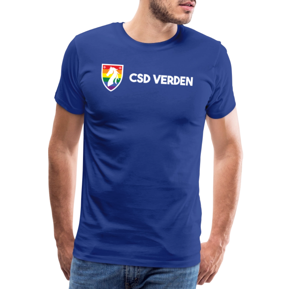 CSD Verden Premium Pride T-Shirt Doppelseitig - Königsblau