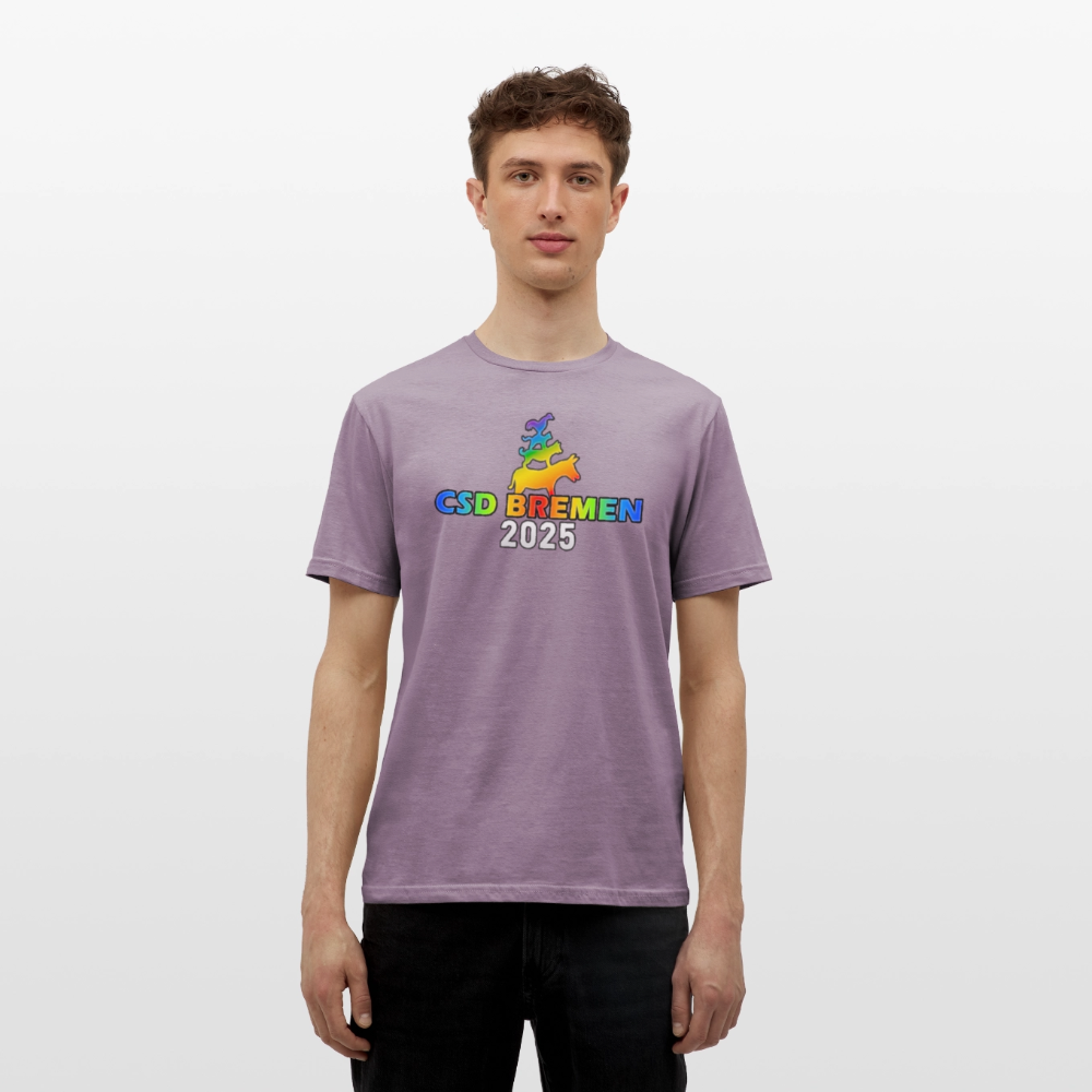 CSD Bremen 2025 Pride Premium T-Shirt - Lilagrau 