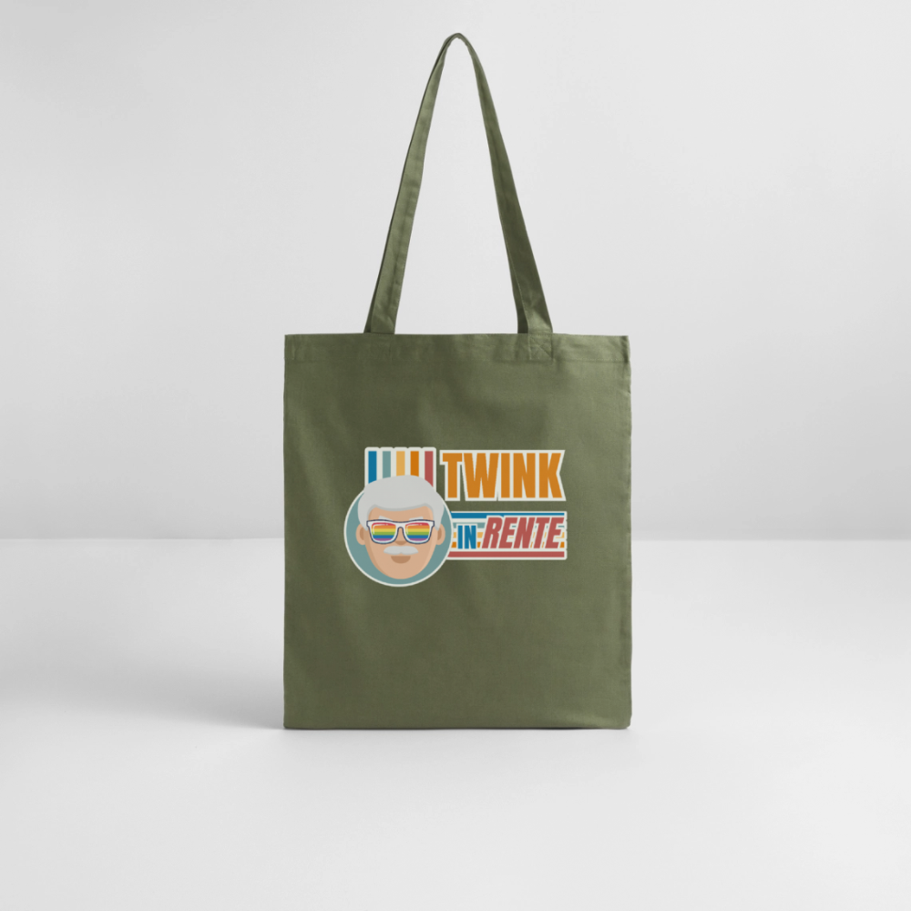 Twink in Rente! | Pride Bio-Stoffbeutel - Khaki