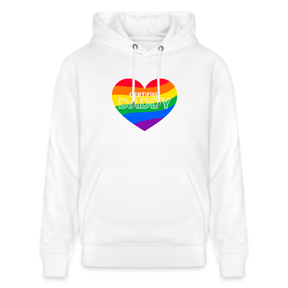 CERTIFIED DADDY | Kink Fetish Pride Bio-Hoodie Unisex - Weiß