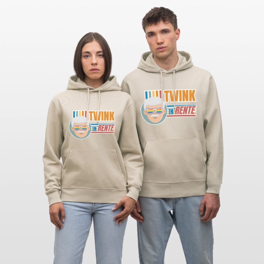 Twink in Rente! | Pride Bio-Hoodie Unisex - Beige