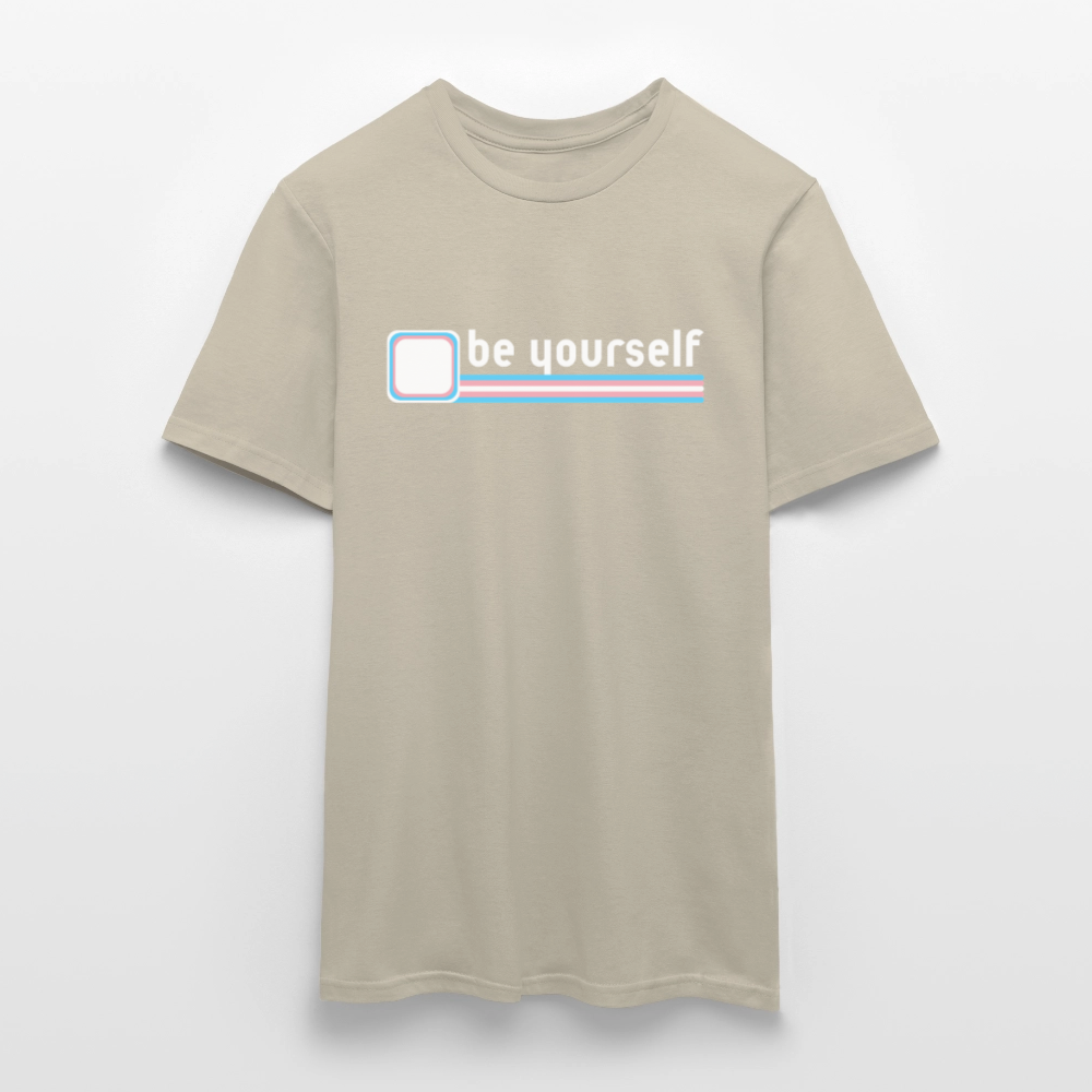 "be yourself" | Trans Pride T-Shirt - Sandbeige