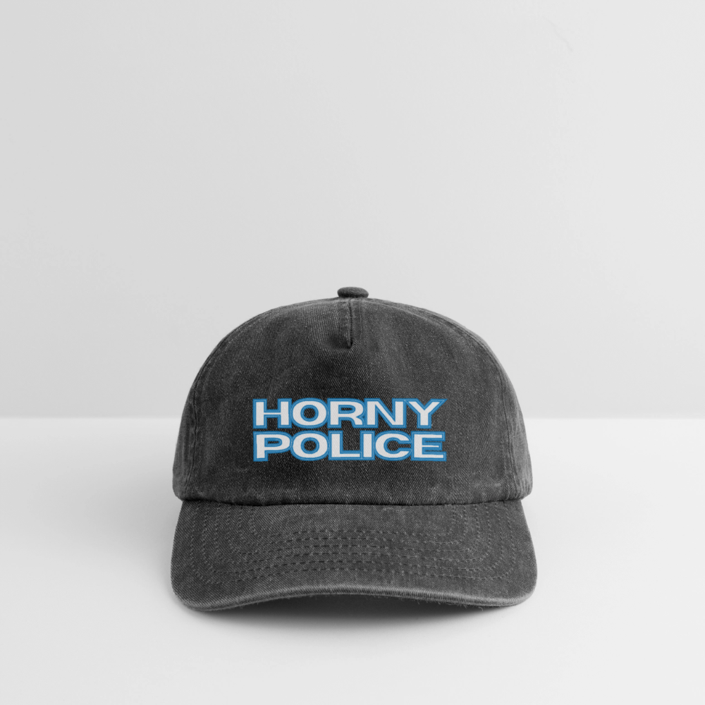 HORNY POLICE | Kink Fetish Pride Vintage Cap - Vintage Schwarz