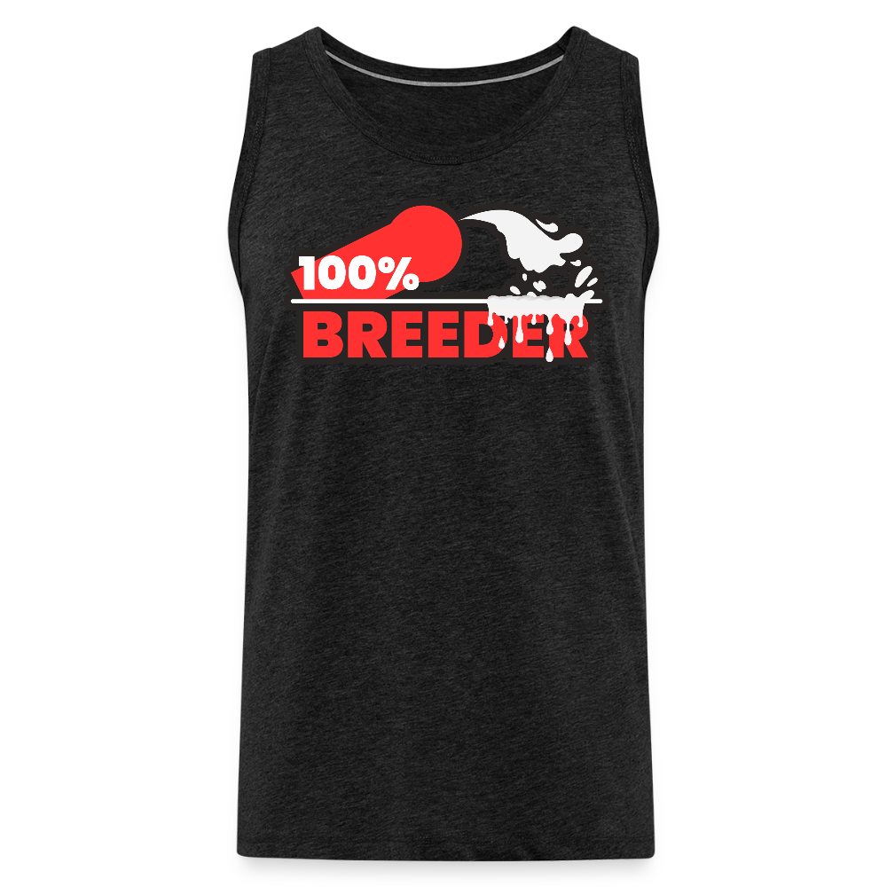 100% BREEDER | Kink Fetish Pride Premium Tank Top - Anthrazit