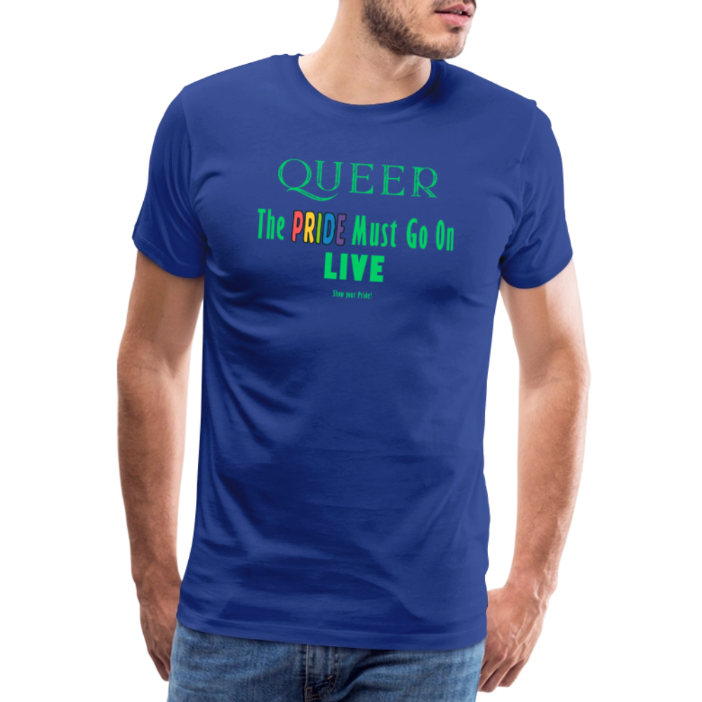 PRIDE Must Go On T-Shirt Germany Tour 2025 (dunkelblau) - Königsblau