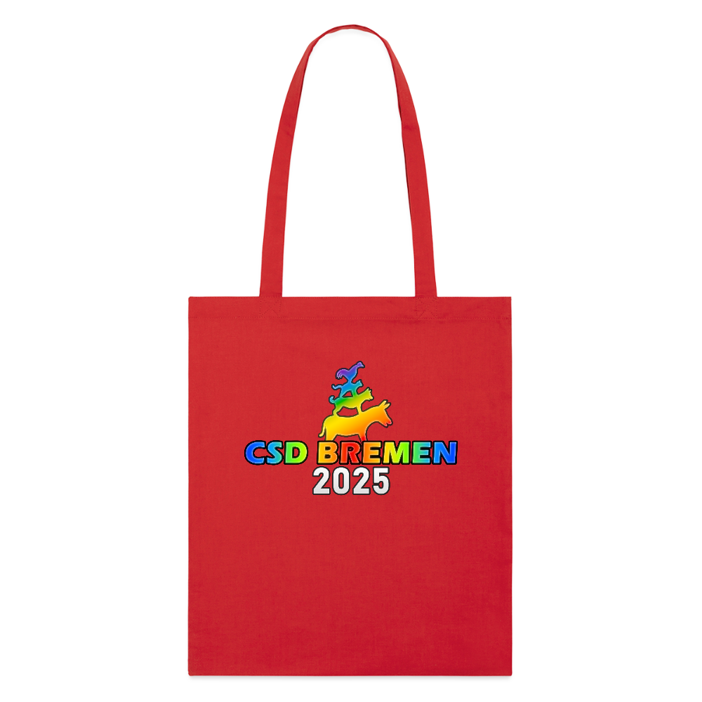 CSD BREMEN 2025 | Pride Bio-Stoffbeutel [SIMPLE] - Rot
