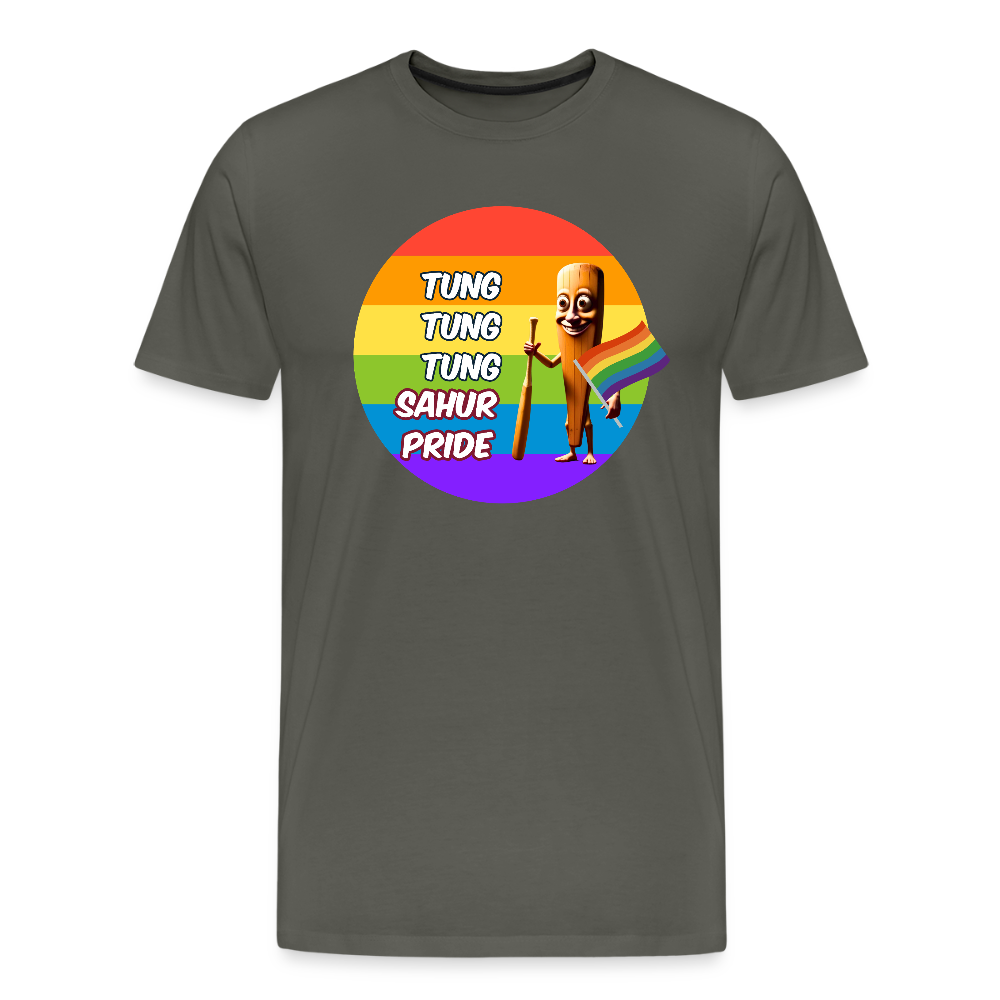 Tung Tung Tung Sahur Pride Premium T-Shirt - Asphalt