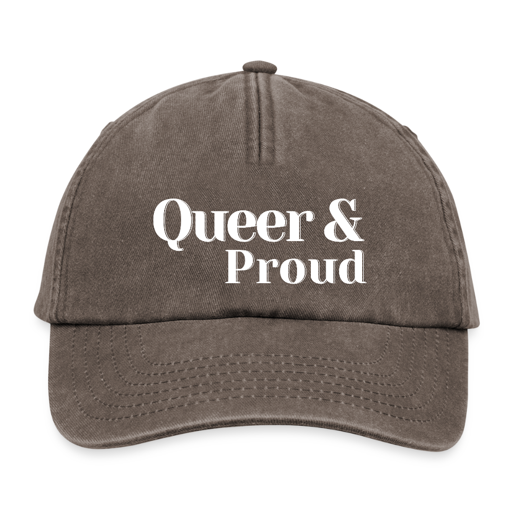 Queer & Proud | Pride Vintage Cap [SIMPLE] - Vintage Braun
