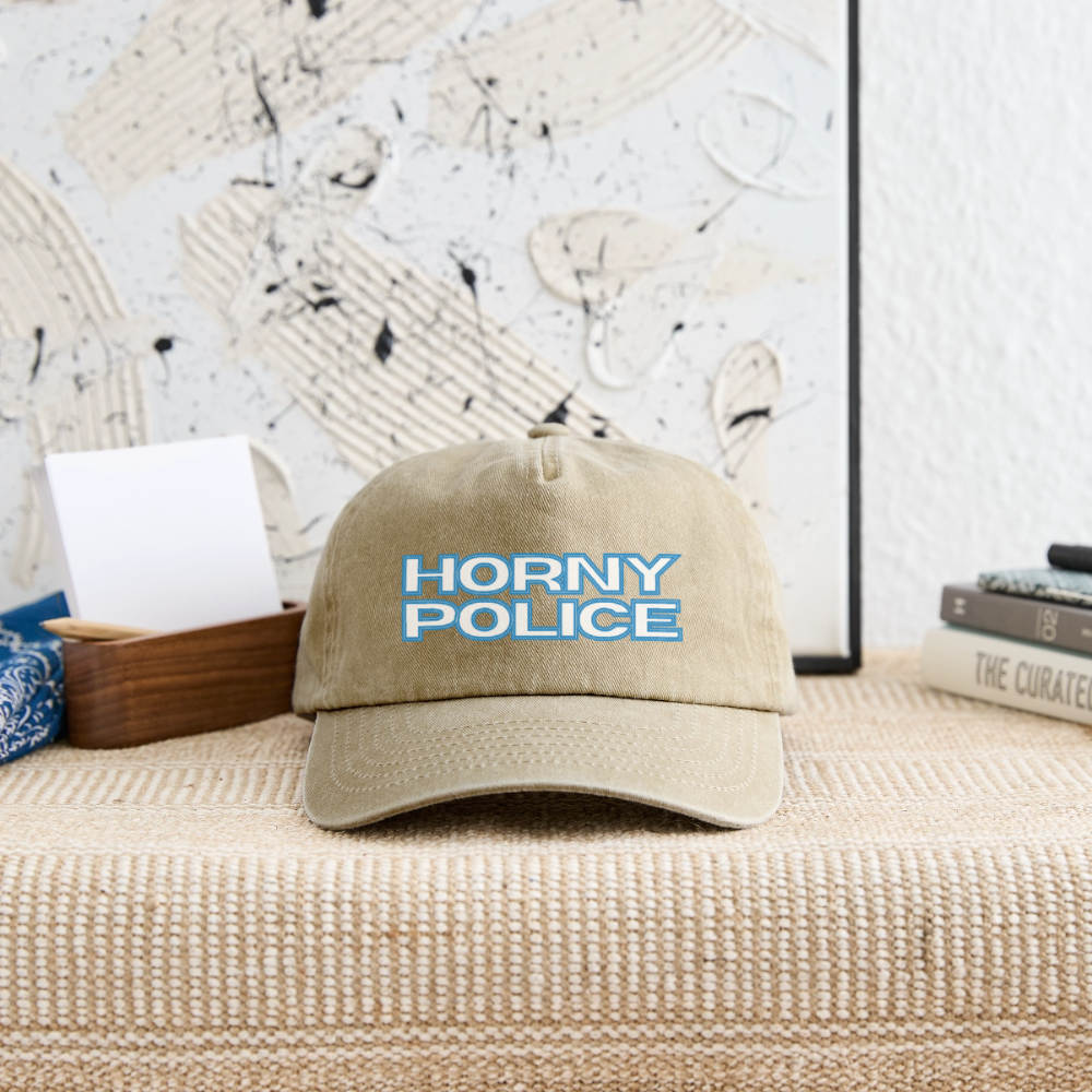 HORNY POLICE | Kink Fetish Pride Vintage Cap - Vintage Beige