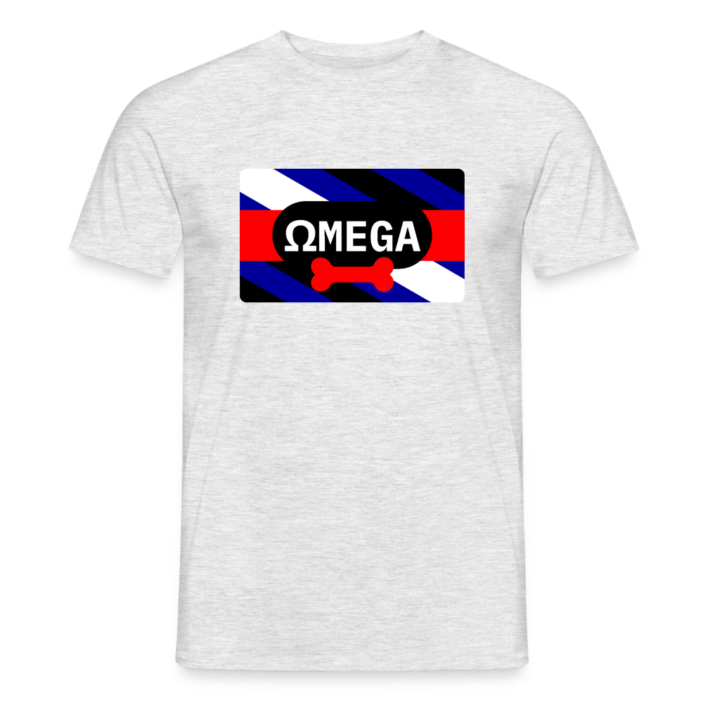 OMEGA Puppy Flag | Puppy Kink Pride T-Shirt - Grau meliert
