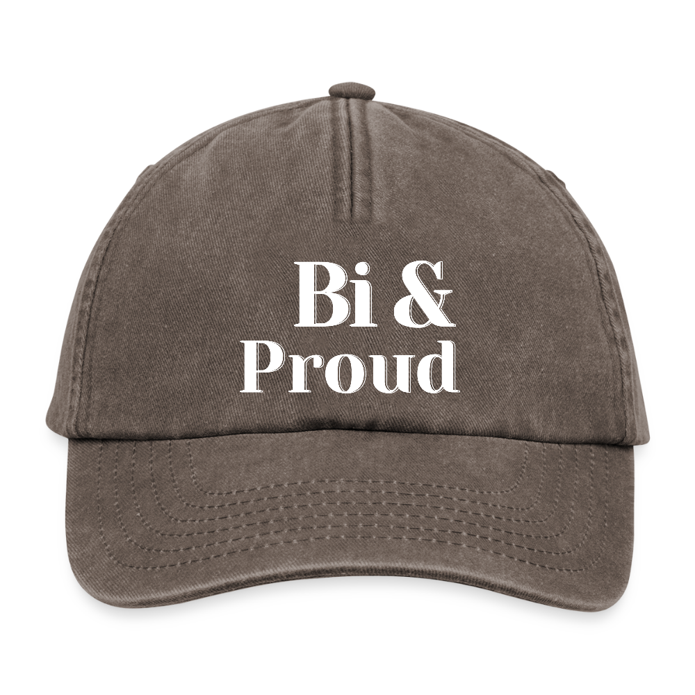 Bi & Proud | Pride Vintage Cap [SIMPLE] - Vintage Braun