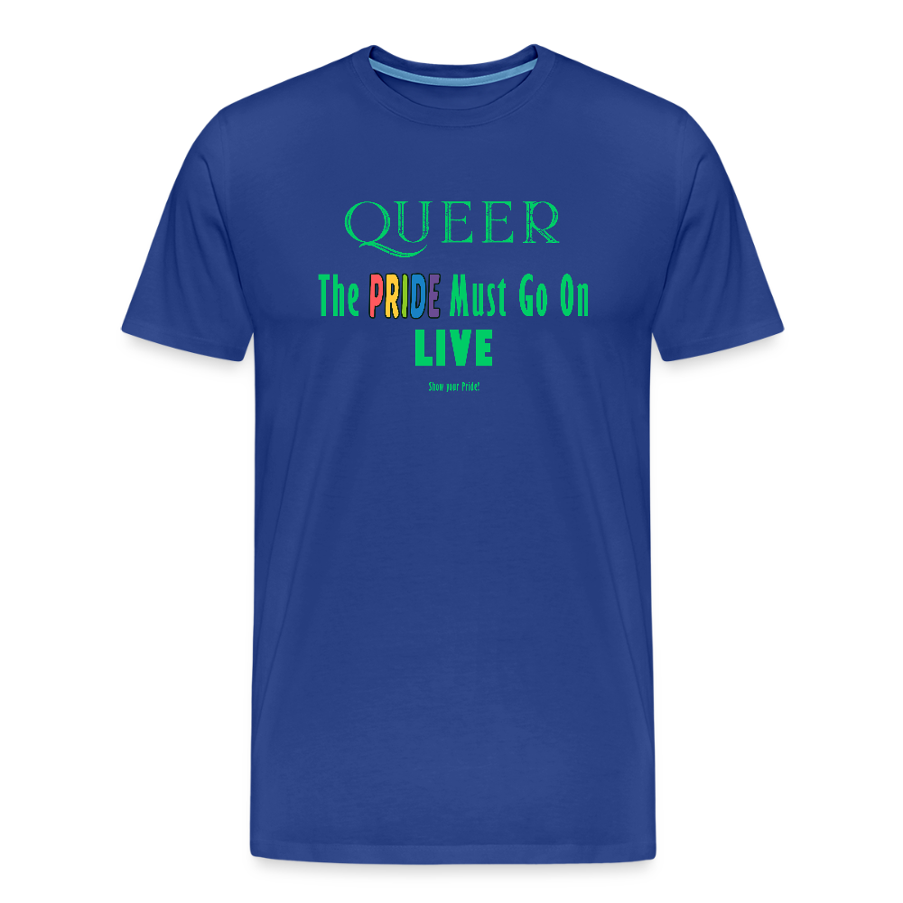 PRIDE Must Go On T-Shirt Germany Tour 2025 (dunkelblau) - Königsblau