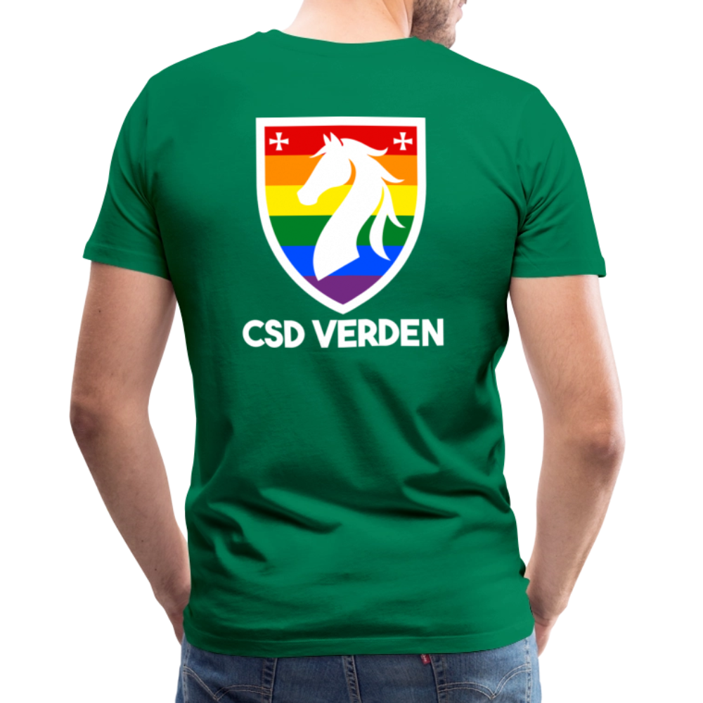 CSD Verden Premium Pride T-Shirt Doppelseitig - Kelly Green