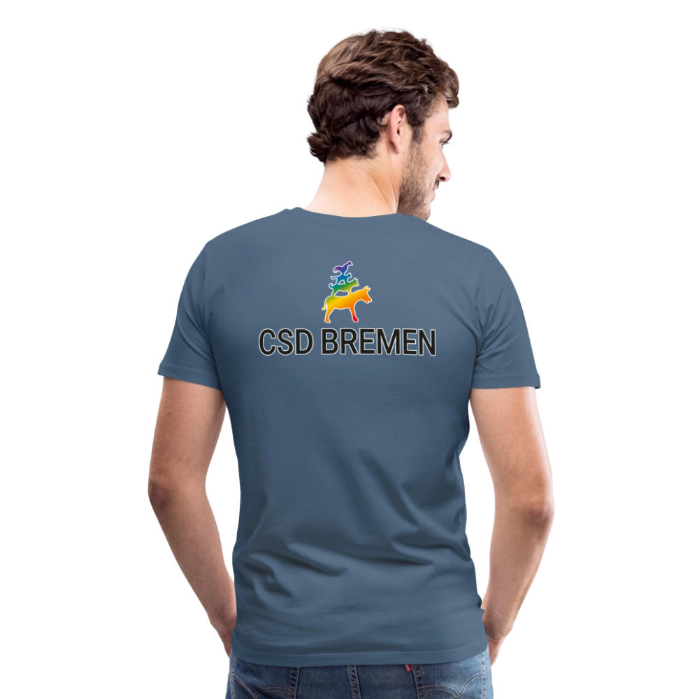 CSD Bremen | Pride Premium T-Shirt - Blaugrau