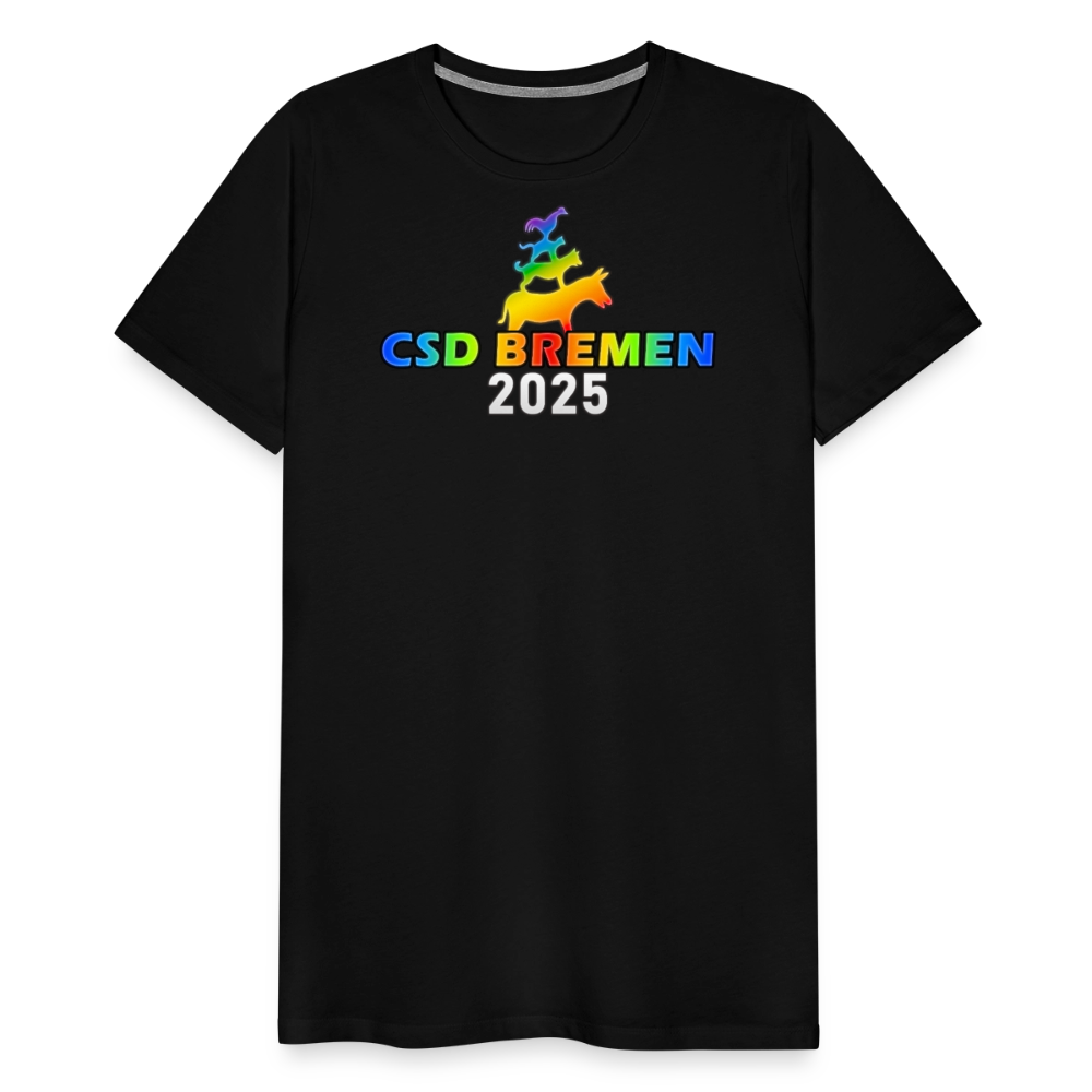CSD Bremen 2025 Pride Premium T-Shirt - Schwarz