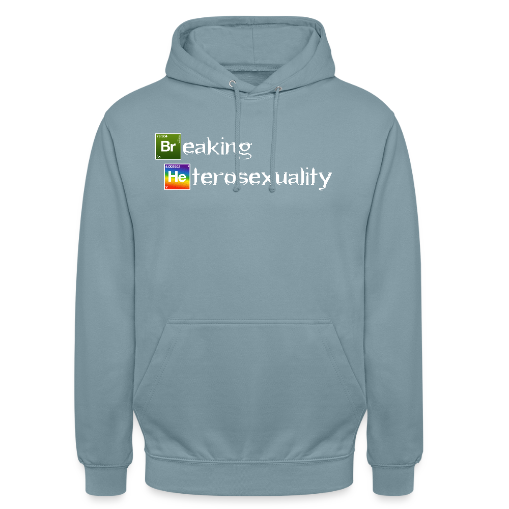 Breaking Heterosexuality Unisex Hoodie - Nebelblau