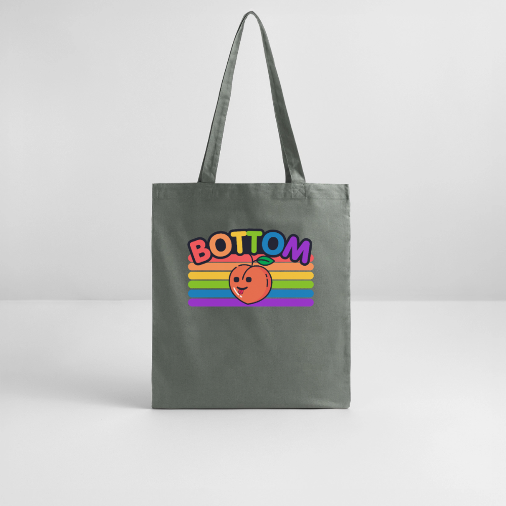Bottom Gay by PrideLAB | Pride Bio-Stoffbeutel - Anthrazit