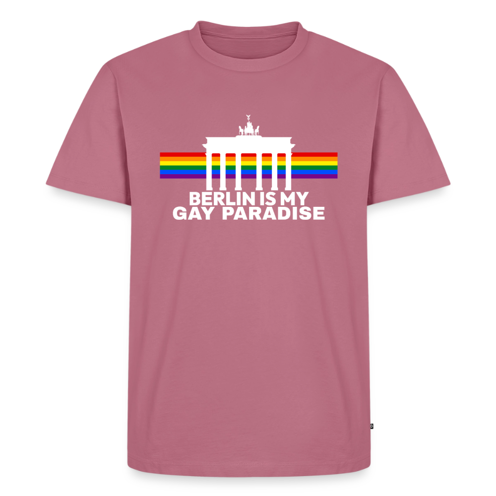 BERLIN IS MY GAY PARADISE Premium Pride T-Shirt - Mauve