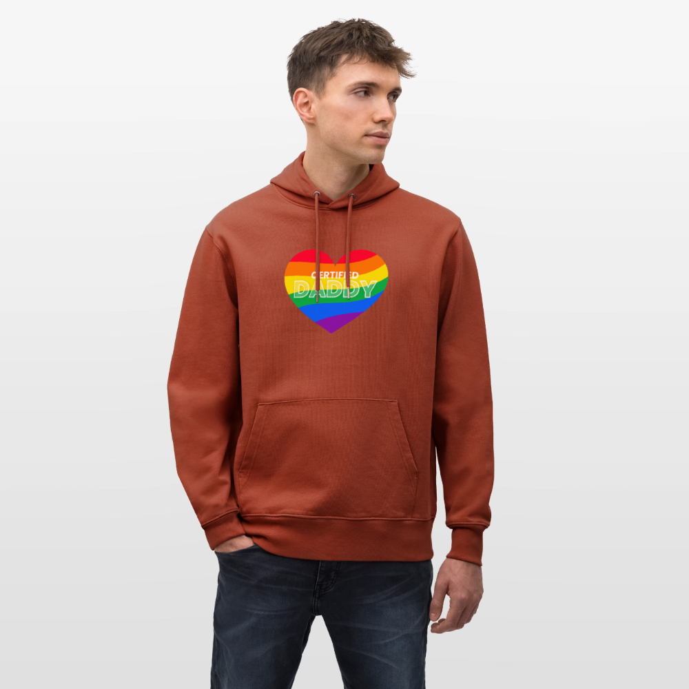 CERTIFIED DADDY | Kink Fetish Pride Bio-Hoodie Unisex - Terrakotta