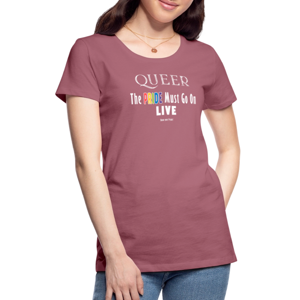 PRIDE Must Go On T-Shirt Germany Tour 2025 - tailiert (malve) - Malve