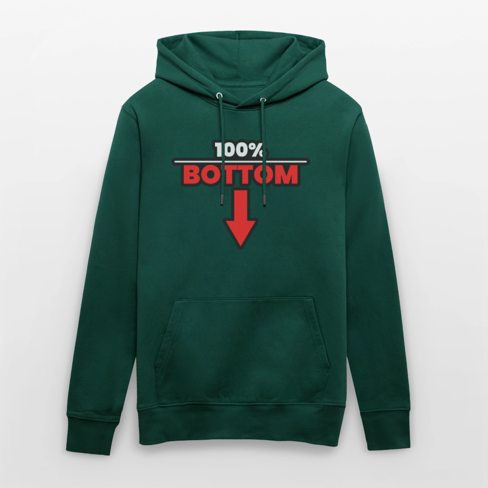 100% BOTTOM [PFEIL] | Kink Fetish Pride Bio-Hoodie Unisex - Forest