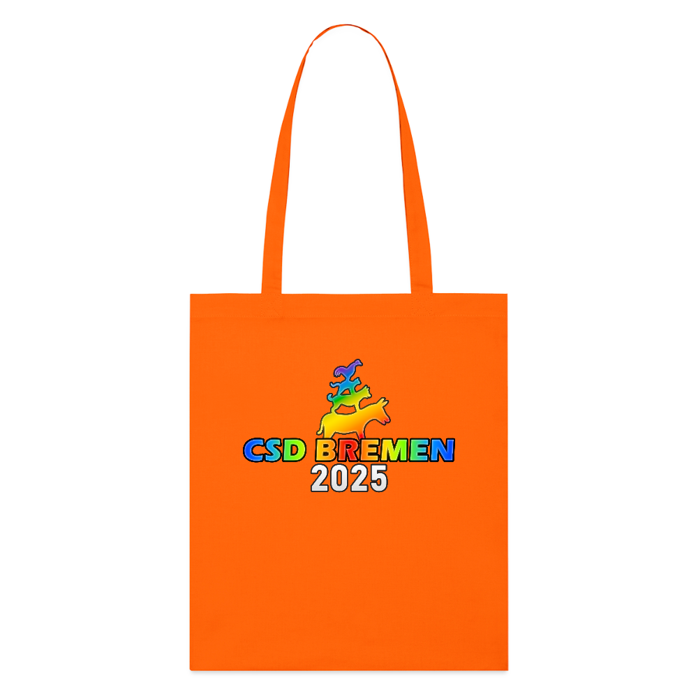 CSD BREMEN 2025 | Pride Bio-Stoffbeutel [SIMPLE] - Tieforange