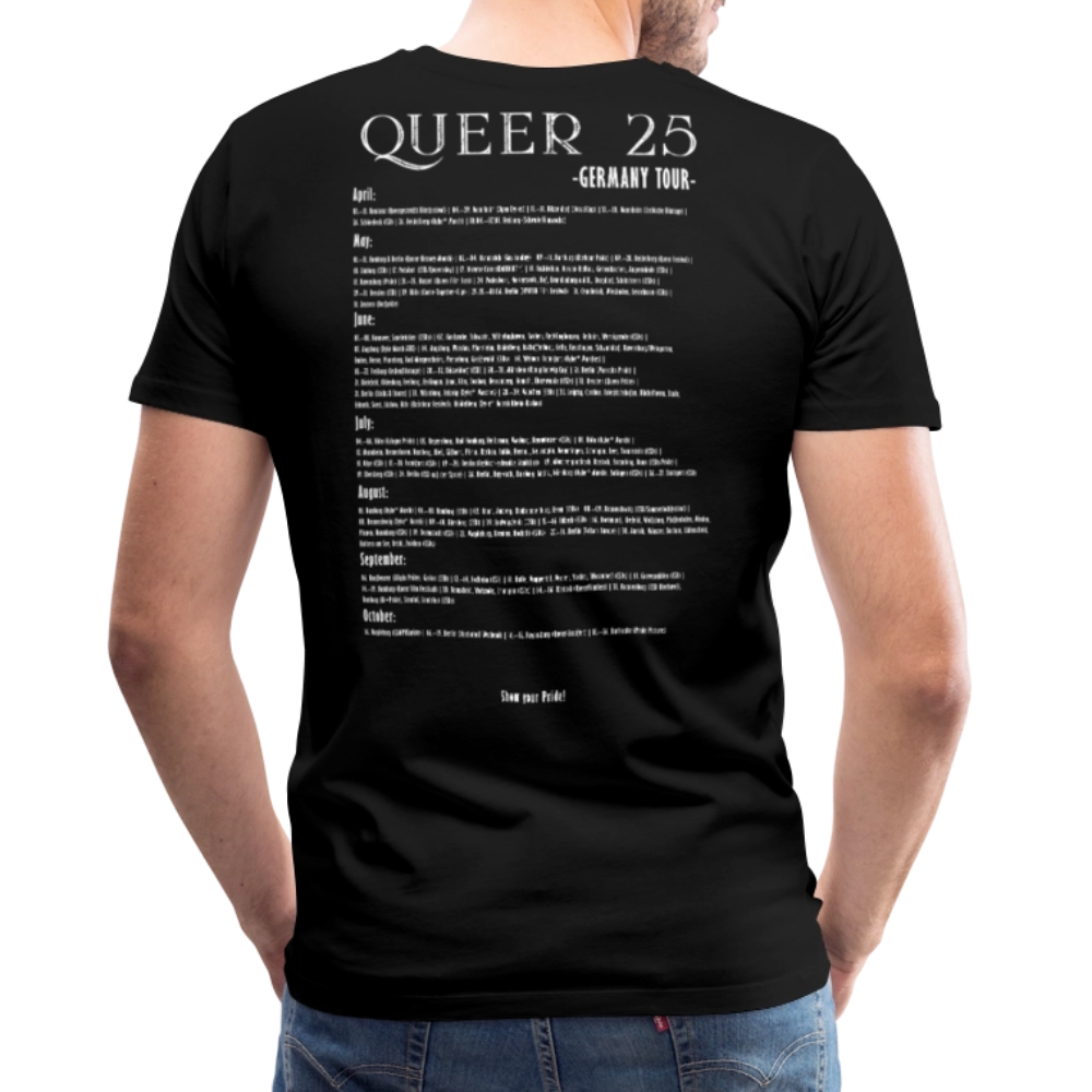 Pride T-Shirt QUEER | Germany Tour 2025 - Schwarz