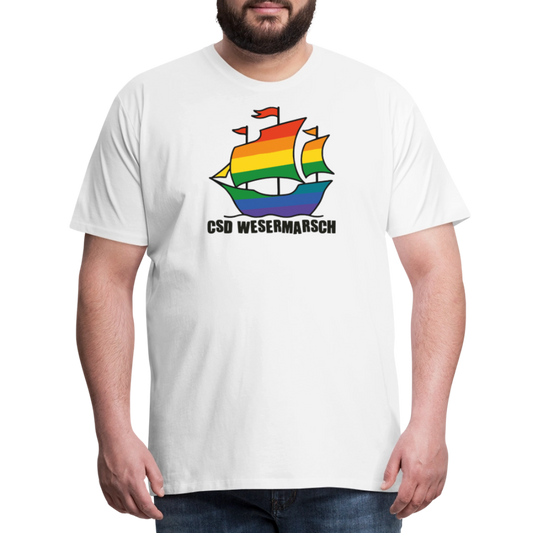 CSD Wesermarsch Premium T-Shirt - Weiß